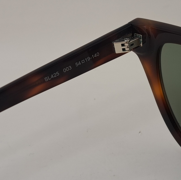 Saint Laurent Women's Cat Eye Havana Green SL425 003 54-19-140 - Picture 3 of 16